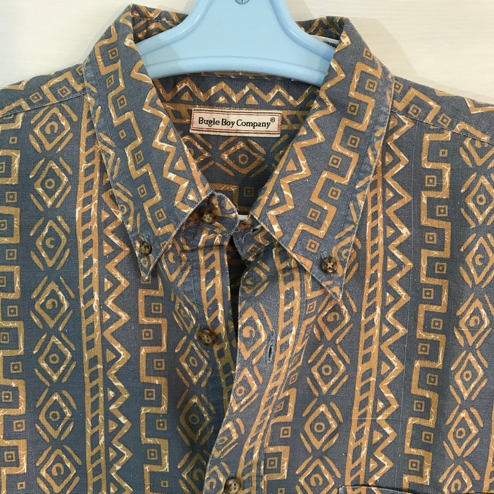 Bugle Boy Company Hawaiin Tribal print